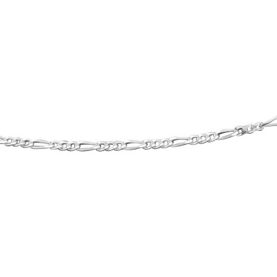 Figaro Link Chain Necklace - 18 inch - Sterling Silver - C-FIGARO-18