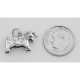 Scottie Dog Charm Pendant - Sterling Silver - CH-6179