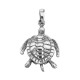 Moveable Sea Turtle Pendant Charm - Movable - Sterling Silver - CH-6301 Moveable Sea Turtle Pendant Charm - Movable - Sterling Silver - CH-6301