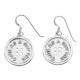 Vintage Style Cute as a Button Earrings - Sterling Silver - E-178
