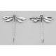 Unique Dragonfly Earrings - Sterling Silver - E-5920