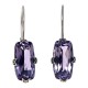 Amethyst Filigree Earrings - Sterling Silver - FE-1-AM