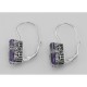 Amethyst Filigree Earrings - Sterling Silver - FE-1-AM