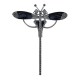 Fine Art Deco Style Marcasite Garnet  Enamel Dragonfly Pin - Sterling Silver - FPN-126-MAR