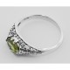 Peridot Filigree Ring - Sterling Silver - FR-127-P Peridot Filigree Ring - Sterling Silver - FR-127-P