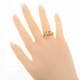 6mm Semi Mount Art Deco Style 14kt Rose Gold Filigree Ring w/ 2 Diamonds - FR-1857-SEMI-RG