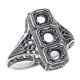Classic Art Deco Style Ring - Semi Mount Sterling Silver - FR-817-SEMI