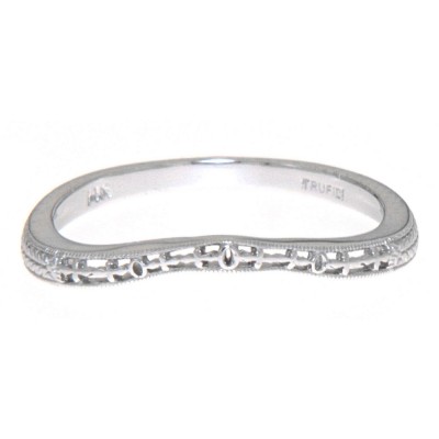 Matching Band for FR-1834 14kt White Gold Filigree Ring - FRB-1834-WG