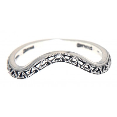 Matching Band for FR-1837 Sterling Silver White Topaz Filigree Ring