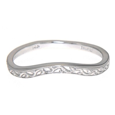 Matching Band for FR-1841 14kt White Gold Filigree Ring - FRB-1841-WG