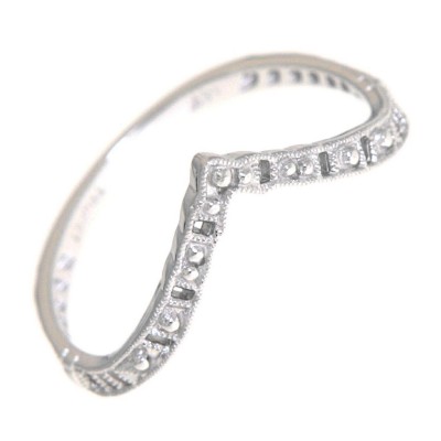 Matching Band for FR-1842 14kt White Gold Filigree Ring - FRB-1842-WG