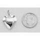 Horseshoe Heart Charm or Pendant - Sterling Silver - HC-10