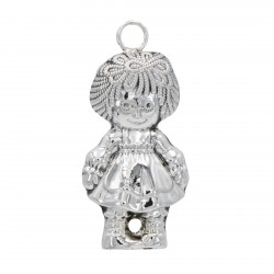 Sterling Silver Raggedy Ann Christmas / Holiday Ornament Sterling Silver Raggedy Ann Christmas / Holiday Ornament