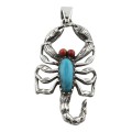 Scorpion Pendant Turquoise / Carnelian Sterling Silver Scorpion Pendant Turquoise / Carnelian Sterling Silver