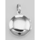 Cute Round Sterling Silver Locket - Engravable - HP-302