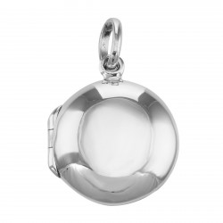 Small Round Sterling Silver Locket