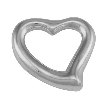 Modern Open Heart Pendant - Small - Sterling Silver - HP-512