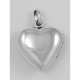 Sterling Silver Rose Heart Filigree Locket - HP-809