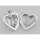 Sterling Silver Filigree Heart Locket - Aromatherapy Locket - HP-810