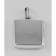Sterling Silver Square Filigree Locket - Flower and Diamond Design - HP-818