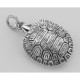 Small Turtle Sterling Silver Locket Box Pendant Tortoise - HP-9073