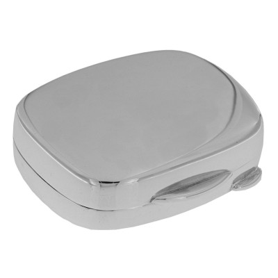 Very Nice Handmade Italian Rectangular Shape Sterling Silver Pillbox - IT-136