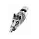 Antique Style Scottie Dog Head Whistle Pendant - Sterling Silver - J-348