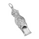 Classic Victorian Style Whistle Pendant in Fine Sterling Silver - J-9111