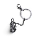 Sterling Silver Classic Golf Bag Keychain / Stainless Steel Keyring and Chain