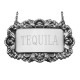 Tequila Liquor Decanter Label / Tag - Sterling Silver - LL-109