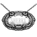 Sherry Liquor Decanter Label / Tag - Sterling Silver