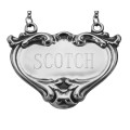 Scotch Liquor Decanter Label / Tag - Sterling Silver