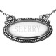 Sherry Liquor Decanter Label / Tag - Oval beaded Border - Made in USA - LL-808