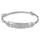 Childrens Flower ID Bangle - Adjustable - Made in USA - Sterling Silver - MM-1011