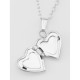 Sterling Silver Baby Heart Shaped Locket with chain - 10mm - MM-570