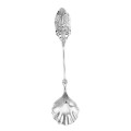 Sterling Silver Floral with Shell Bowl Master Salt Spoon Sterling Silver Floral with Shell Bowl Master Salt Spoon