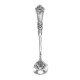 Vintage Style Floral Rose Design Sterling Silver Master Salt Spoon - MS-12