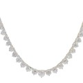 Lovely 81 Prong Set CZ's Cubic Zirconia Necklace in Fine Sterling Silver Lovely 81 Prong Set CZ's Cubic Zirconia Necklace in Fine Sterling Silver