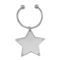 Engravable Star Keychain with Crystal Accents - Free Engraving
