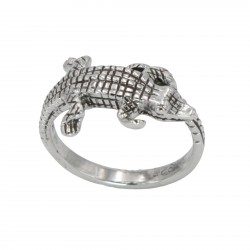 Alligator Ring - Sterling Silver - Highly Detailed Alligator Ring - Sterling Silver - Highly Detailed