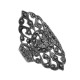 Marcasite Ring - Filigree Design - Sterling Silver - R-600
