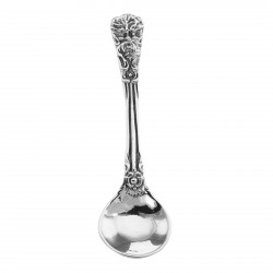 Bearded Man Style Sterling Silver Salt Spoon Bearded Man Style Sterling Silver Salt Spoon