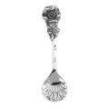 Flower Shell Style Sterling Silver Salt Spoon Flower Shell Style Sterling Silver Salt Spoon