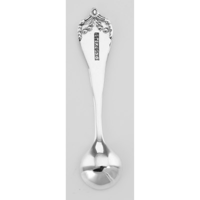 ss66522 - Monticello Style Sterling Silver Salt Spoon - SS-66522