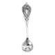 ss66522 - Monticello Style Sterling Silver Salt Spoon - SS-66522