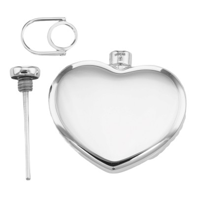 Sterling Engravable Heart Shaped Perfume Bottle Pendant - Made in USA - TX-595-P Sterling Engravable Heart Shaped Perfume Bottle Pendant - Made in USA - TX-595-P