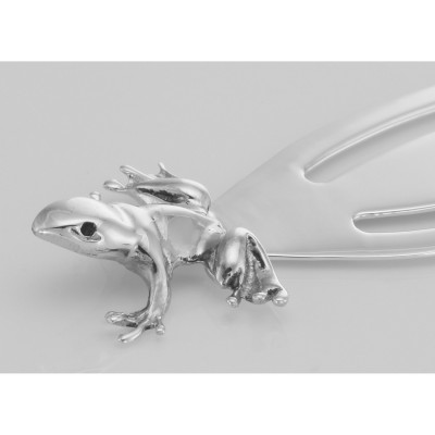 Vintage Style Frog / Toad Sterling Silver Bookmark - X-156