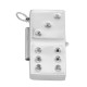 Domino Style Pill Box - Sterling Silver Pillbox / Pendant - X-160