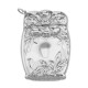 Art Nouveau Style Repousse Floral Match Safe Holder Vesta Case Sterling Silver - X-32