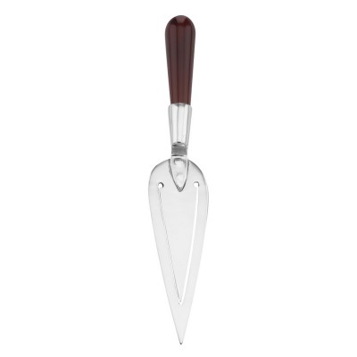 Sterling Silver Trowel Bookmark Man Made Red Carnelian Handle - X-6223